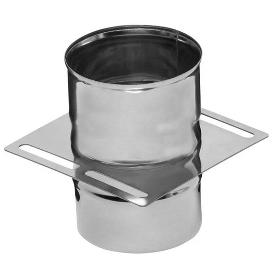 Площадка монтажная для одностенного дымохода Ferrum D115 (0,8мм)