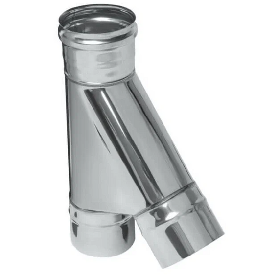 Тройник-К на 135° для одностенного дымохода Ferrum D150 (0,8 мм), изображение 2