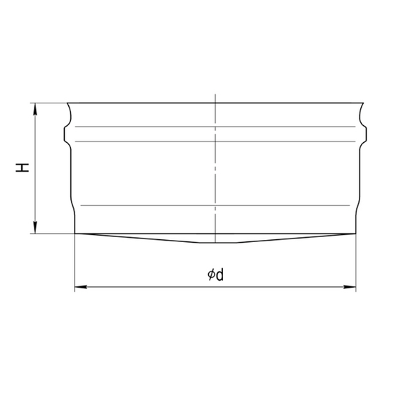 4elementsЗаглушка внешняя для дымохода нижняя Ferrum D180 (0,5мм), изображение 4