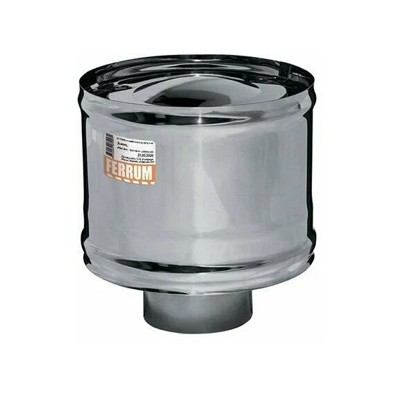 4elementsЗонт-К с ветрозащитой для дымохода Ferrum D180 (0,5мм), изображение 2