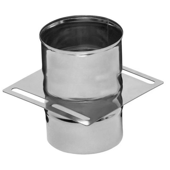 Площадка монтажная для одностенного дымохода Ferrum D180 (0,8мм)