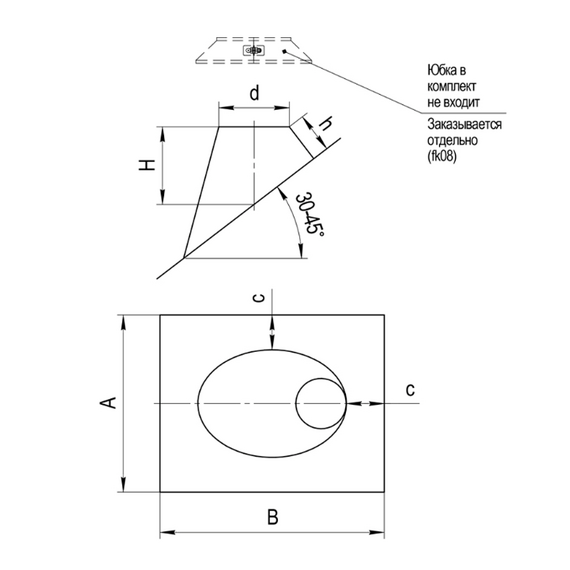 4elementsКрышная разделка угловая Ferrum D280 (0,5мм), изображение 5