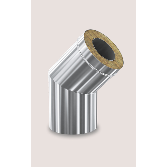 4elementsСэндвич-колено для дымохода 135° Теплодар Профи D115х200, изображение 2