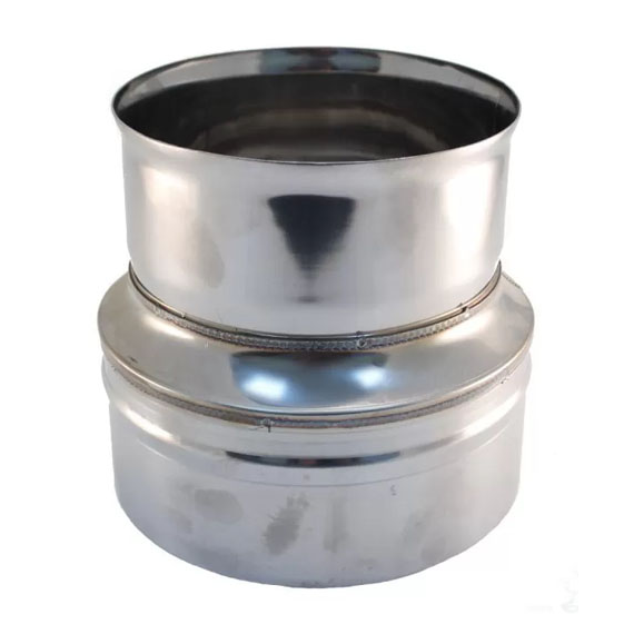 Переходник МП для дымохода Ferrum D100М-115П (0,5мм), изображение 3