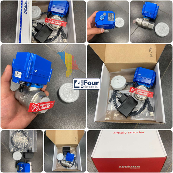 4elementsSet WATER STOP (senzor + supapa) 1/2" Auraton, изображение 2