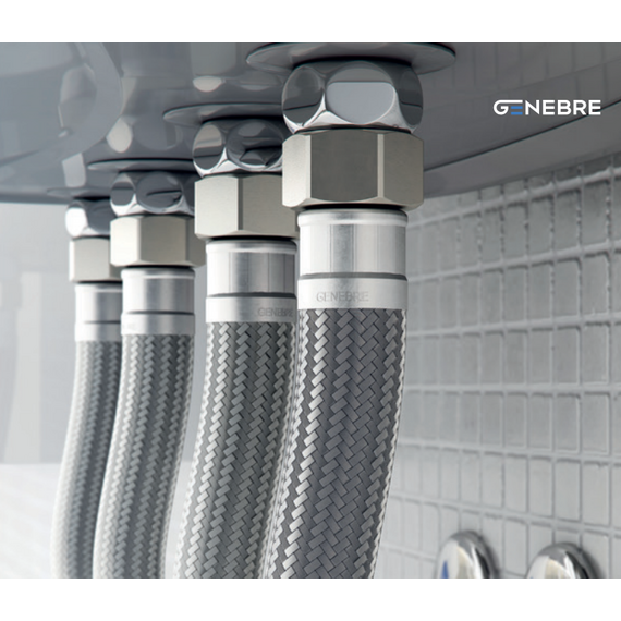 4elementsConexiune flexibila apa dn 8 1/2" x 1/2" FF 40 cm Genebre, изображение 7