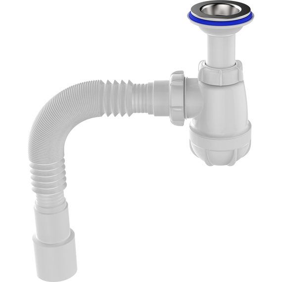 4elementsSifon pentru chiuveta 1 1/4''x40 cu extensie si racord flexibil 40x40/50, Aquant, изображение 8