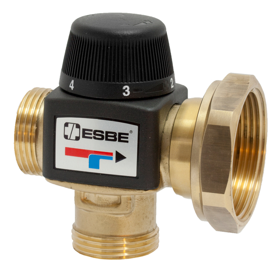 VTA377 Термостат. смесительный клапан 20-55°C, Kvs=3.4, PF1 1/2 G1 20  ESBE (multipack,накидн.гайка)