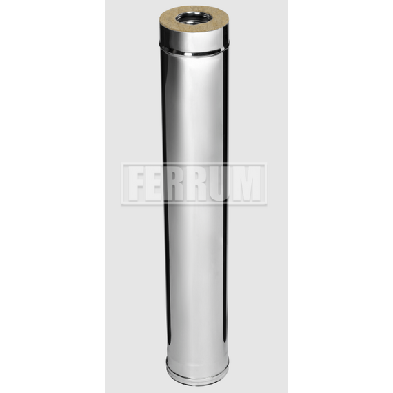 Сэндвич дымоход двустенный 1м Ferrum (430/0,5) D180x280, изображение 10