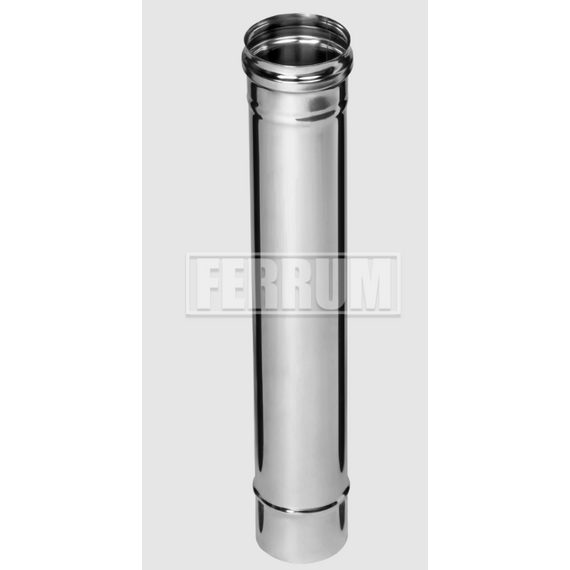 Одностенный дымоход 0,5м Ferrum D130 (0,5мм), изображение 3