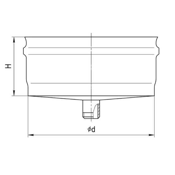 4elementsDop condens cos de fum extern Ferrum D150 (0,5 mm), изображение 4