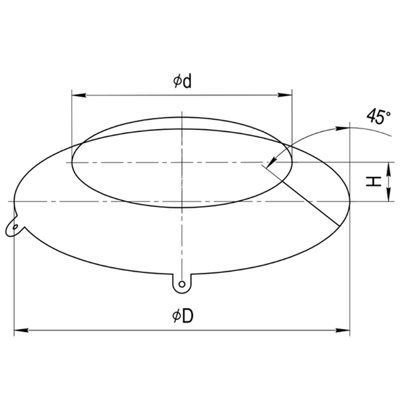 Фланец для дымохода Ferrum D160-180 (0,5мм), изображение 3
