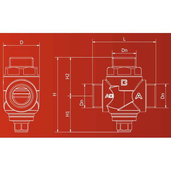 4elementsVana de amestiс anticondens 3/4" M 60C, KV 2.8 OR, изображение 4