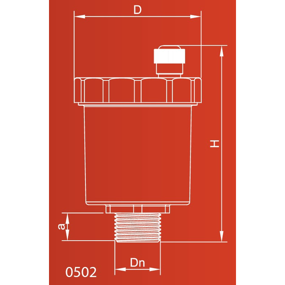 4elementsExahaustor de aer automatic drept 1/2" M OR, изображение 4