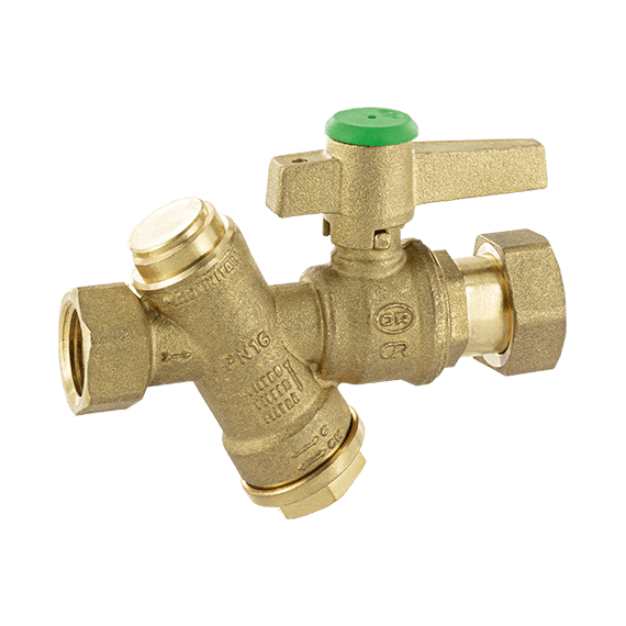 Впускная группа для счетчика в комплекте с фильтром PN16 1/2*3/4" OR