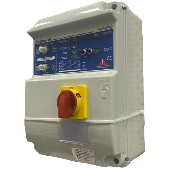 Пульт управления однофазный (2.2 кВт) QE2M/2HP Pedrollo, изображение 2