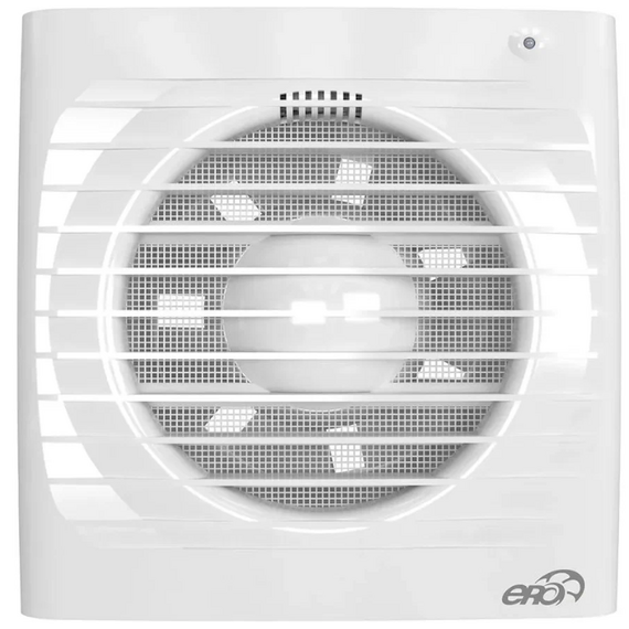 Осевой вытяжной вентилятор с сеткой и таймером ERA 4S ET D100 White, изображение 2
