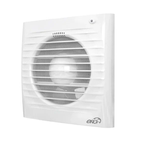 Осевой вытяжной вентилятор с сеткой и таймером ERA 6S ET D150 White, изображение 2