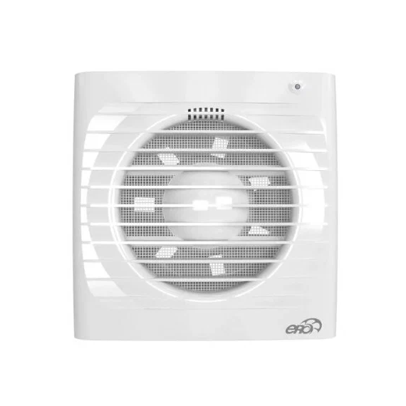 Осевой вытяжной вентилятор с сеткой и датчиком влажности ERA 6S HT D150 White, изображение 2