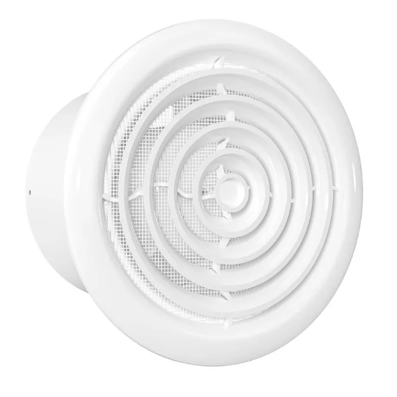 Осевой вытяжной потолочный вентилятор с сеткой Auramax RF 6S D160 White, изображение 7