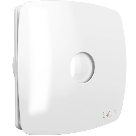 Осевой вытяжной вентилятор с обратным клапаном DICITI RIO 4C D100 White, изображение 2