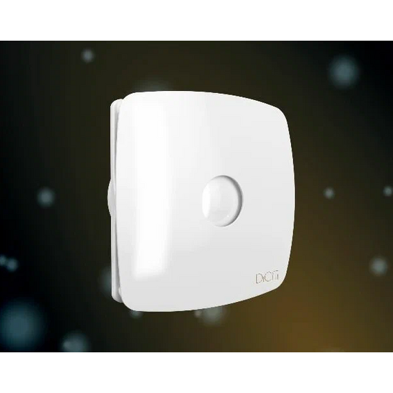 Осевой вытяжной вентилятор с обратным клапаном DICITI RIO 4C D100 White, изображение 4