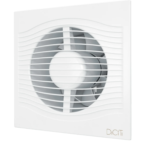 Осевой вытяжной вентилятор с обратным клапаном DICITI SLIM 5C D125 White, изображение 2