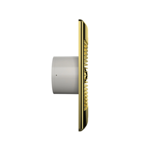 Дизайнерский вытяжной вентилятор с обратным клапаном Diciti Standard 5C D125 Gold, изображение 3