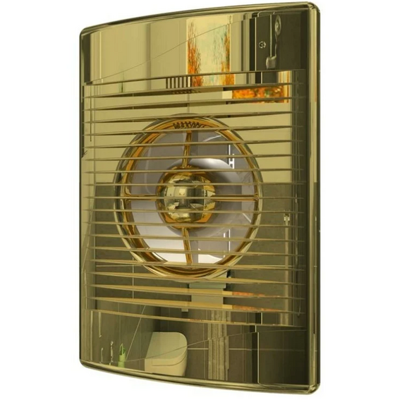 Дизайнерский вытяжной вентилятор с обратным клапаном Diciti Standard 5C D125 Gold
