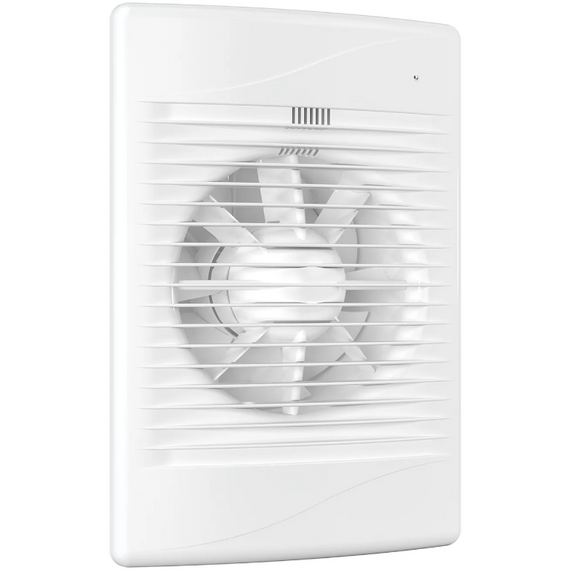 Осевой вытяжной вентилятор с датчиком DICITI Standard 5HT D125 White, изображение 2