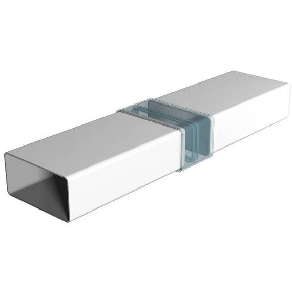 Плоский возвдуховод из ПВХ-пластика Mistral 5.5x11 (0,5м), изображение 2