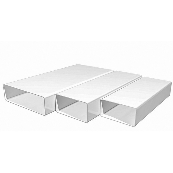 Плоский возвдуховод из ПВХ-пластика Mistral 5.5x11 (1м), изображение 7