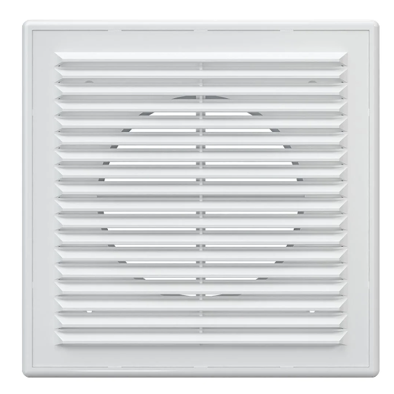 4elementsGrila pentru ventilatie din ABS-plastic cu cadru Era 1515R10F 15х15 D100 White, изображение 2