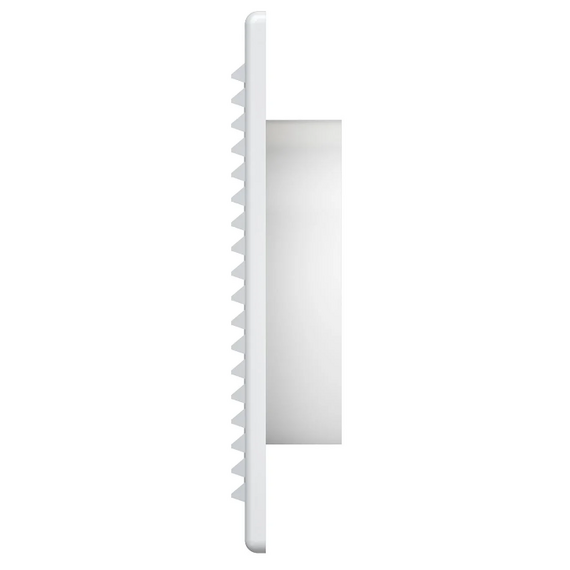 Вытяжная вентиляционная решетка из АБС-пластика с рамкой Mistral 21х21 D125 White, изображение 3