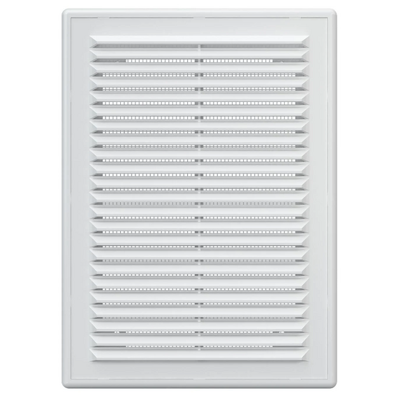 Вытяжная вентиляционная решетка с сеткой и рамкой Mistral 18х25 White, изображение 2