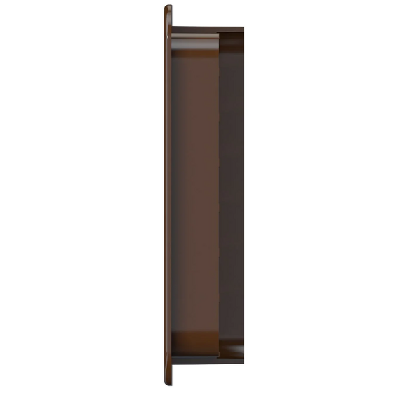 4elementsGrila de ventilatie dubla pentru usa Era 4513ДП 45х13 Brown, изображение 3