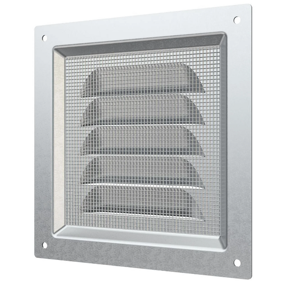 4elementsGrila din otel pentru ventilatie cu plasa Era 1212МЦ 12x12 Silver, изображение 4