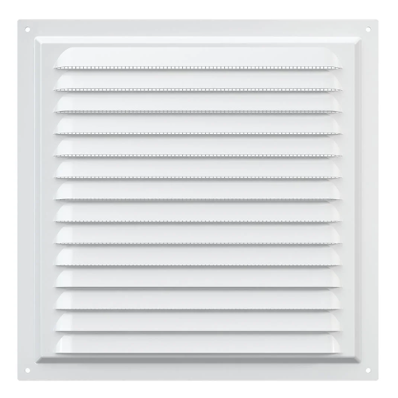 4elementsGrila din otel pentru ventilatie cu plasa Era 2525МЭ 25х25 White, изображение 2