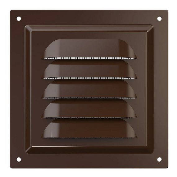 4elementsGrila din otel pentru ventilatie cu plasa Era 1212МЭ 12x12 Brown, изображение 2
