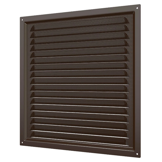 4elementsGrila din otel pentru ventilatie cu plasa Era 3030МЭ 30х30 Brown, изображение 4