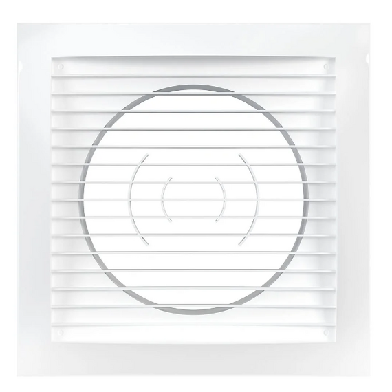 4elementsGrila pentru ventilatie din ABS-plastic cu flansa Era 2020РС16Ф 20х20 D160 White, изображение 2