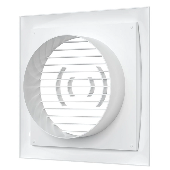 4elementsGrila pentru ventilatie din ABS-plastic cu flansa Era 2020РС16Ф 20х20 D160 White, изображение 4
