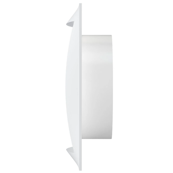 Вытяжная вентиляционная решетка из АБС-пластика с фланцем Mistral 15х15 D100 White, изображение 3
