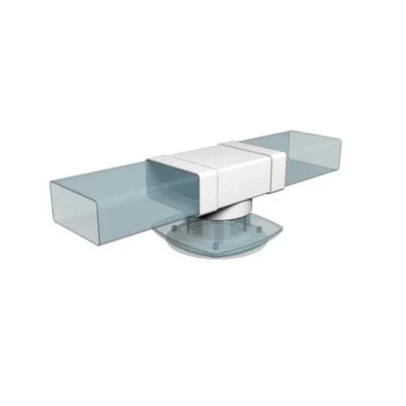 4elementsСonector-teu ventilatie plat-rotund Era 612ТФ10П 6х12 D100, изображение 7