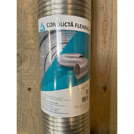 4elementsTub flexibil gofrat din aluminiu Aluvent Mistral Pro 120ВА D120 (3m), изображение 7