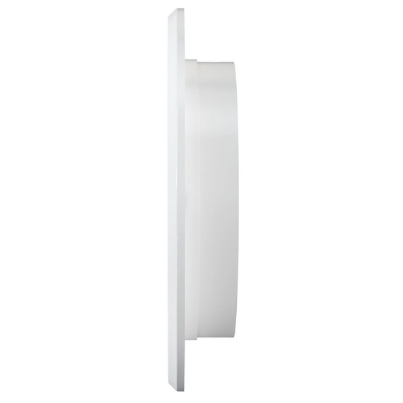 Круглая вытяжная вентиляционная решетка с фланцем Aluvent 170/125KF D125 White, изображение 3
