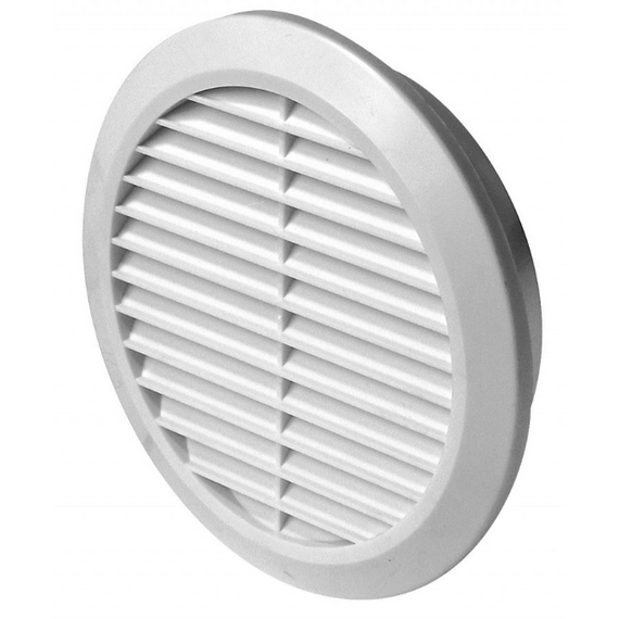 Круглая вытяжная вентиляционная решетка с сеткой Awenta Classic T23 D150 White