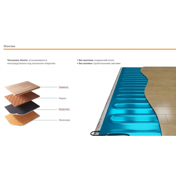 4elementsIncalzire mat "Teplolux" Alumia 900 W/6,0 mp, изображение 9