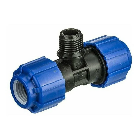 Тройник редукционный WaterKit 25x3/4Mx25