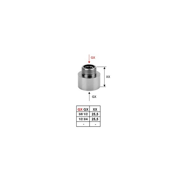 Переходник 1/2Mx3/4F бронз, изображение 2